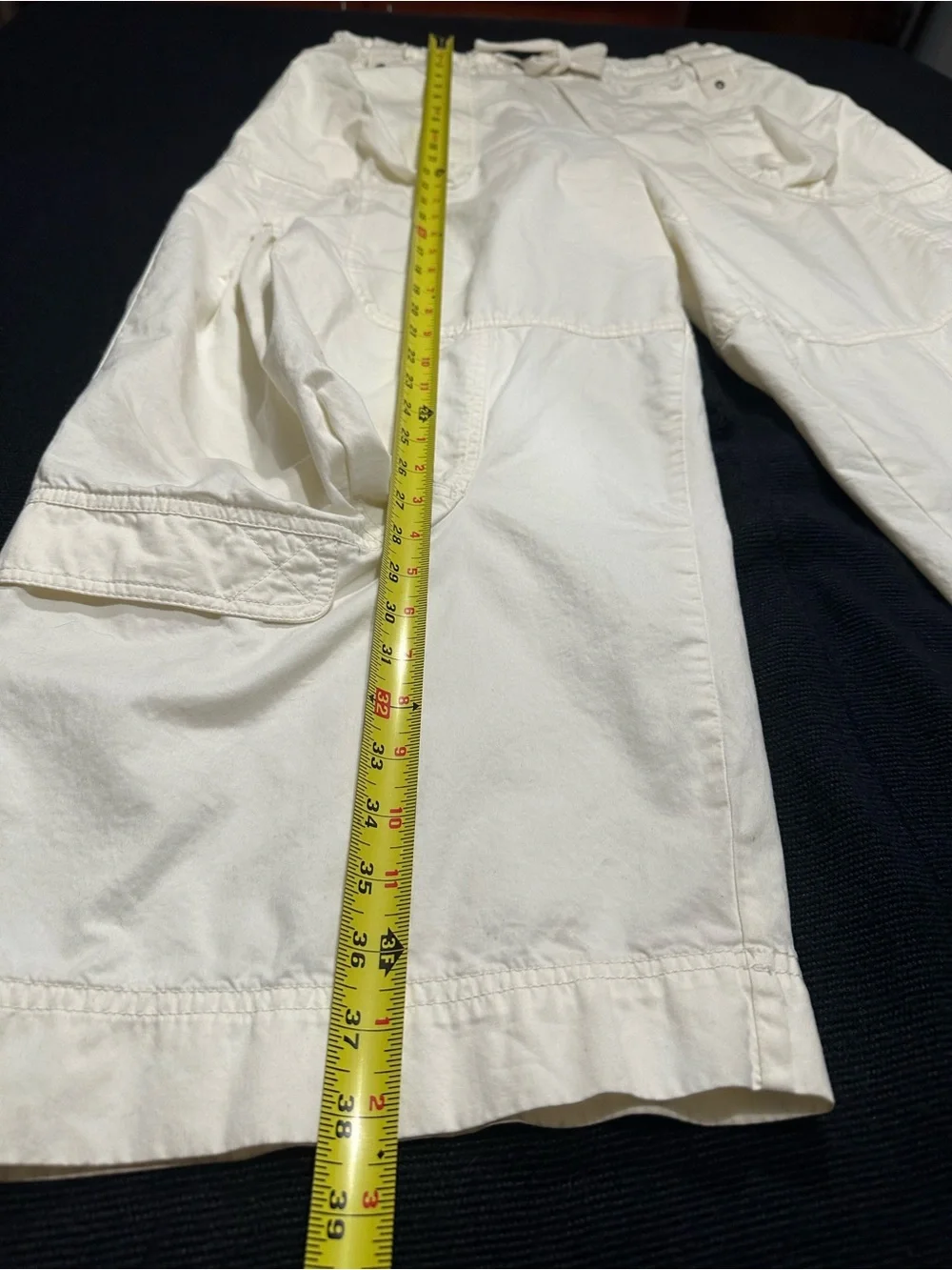 Free People We The Free L /LG Onset Pull-On Parachute Balloon Cargo Pants CREAM